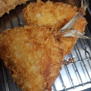 アジフライを美味しく揚げる